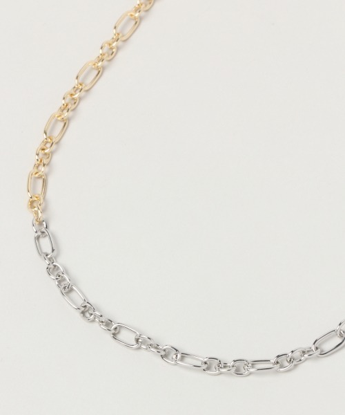 RAGEBLUE（レイジブルー）の「＜ユニセックス＞フトコンビメッキネックレス/938984（ネックレス・レディース・ブラック系その他・FREE）」の5枚目の写真