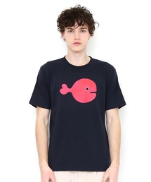 Design Tshirts Store graniph | きんぎょがにげたきんぎょさん(五味太郎)｜コラボTシャツ(ネイビー)(Tシャツ/カットソー)