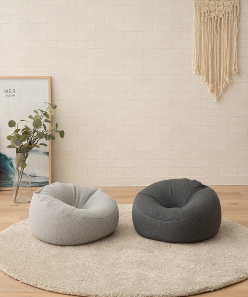 EMOOR(エムール)の「チビカウチソファクッション(クッション/クッションカバー・メンズ・ライトグレー/グレー・FREE)」の6枚目の写真