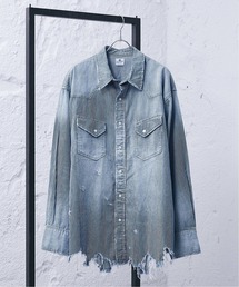 Wrangler ×relume ラングラー 別注 ダメージ デニムシャツ M 0365157390001614560850.jpg
