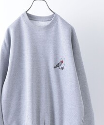 SHIPS any: NOKO アニマル エンブレム クルーネック スウェット グレー ◇