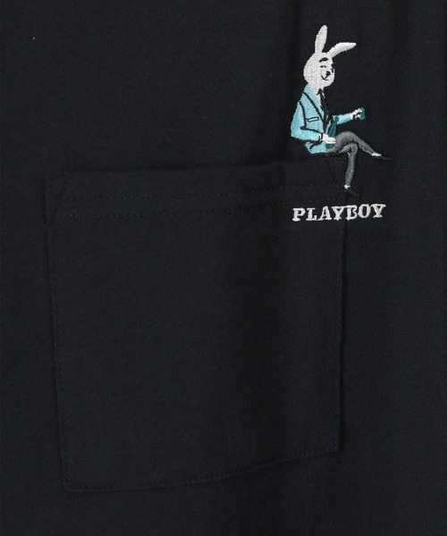 PLAYBOY(プレイボーイ)の「【PLAY BOY/プレイボーイ】オーバーサイズ バルーンラビットポケットTシャツ(Tシャツ/カットソー・メンズ・ブラック系その他/グリーン/ホワイト系その他/ホワイト/アッシュグレー/ブラック・L/M)」の12枚目の写真