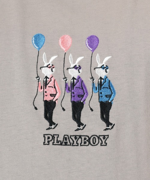 PLAYBOY(プレイボーイ)の「【PLAY BOY/プレイボーイ】オーバーサイズ バルーンラビットポケットTシャツ(Tシャツ/カットソー・メンズ・ブラック系その他/グリーン/ホワイト系その他/ホワイト/アッシュグレー/ブラック・L/M)」の15枚目の写真