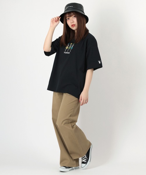 PLAYBOY(プレイボーイ)の「【PLAY BOY/プレイボーイ】オーバーサイズ バルーンラビットポケットTシャツ(Tシャツ/カットソー・メンズ・ブラック系その他/グリーン/ホワイト系その他/ホワイト/アッシュグレー/ブラック・L/M)」の18枚目の写真