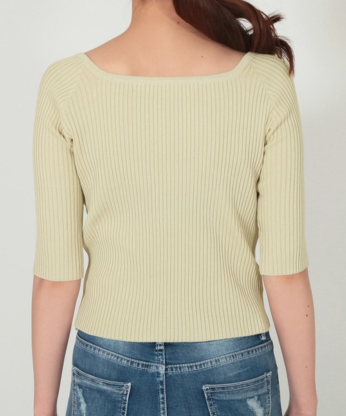 Julia Boutique（ジュリアブティック）の「2WAYネックリブニットトップス/21002（ニット/セーター・レディース・ベージュ系その他/ラベンダー/ブラック/ピンクベージュ/ベージュ・ONE）」の13枚目の写真