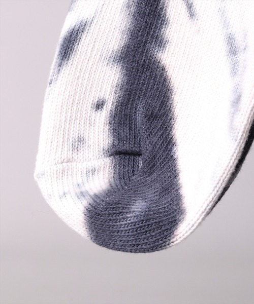 UNIVERSAL OVERALL（ユニバーサルオーバーオール）の「(LG)【UNIVERSAL OVERALL】タイダイ染め(むら染め) クルー ソックス（ソックス/靴下・メンズ・イエロー/オレンジ/ブラック/ネイビー/パープル/レモンイエロー/ミント/ブルー/グレー/カーキ・25-27CM/23-25cm）」の16枚目の写真