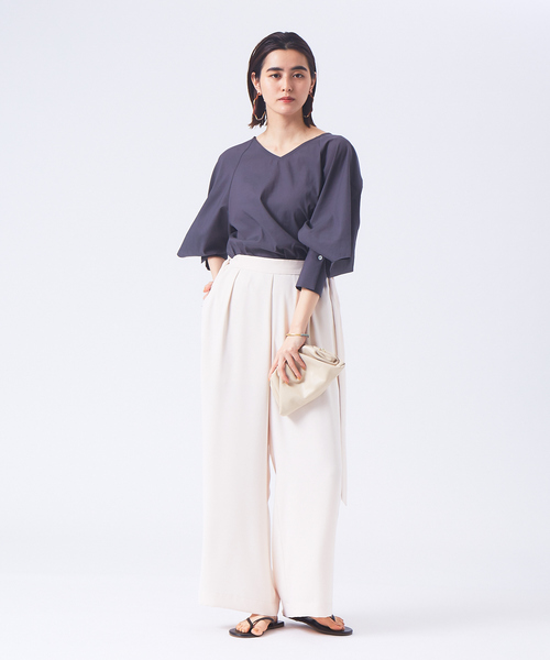 qualite（カリテ）の「フレアースリーブブラウス（シャツ/ブラウス・レディース・ホワイト/スミクロ・38）」の17枚目の写真