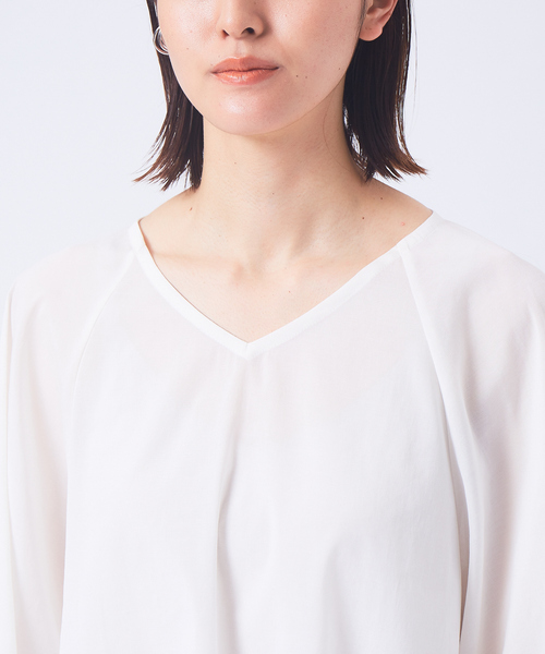 qualite（カリテ）の「フレアースリーブブラウス（シャツ/ブラウス・レディース・ホワイト/スミクロ・38）」の11枚目の写真