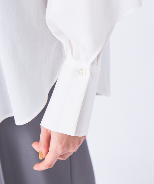 qualite（カリテ）の「フレアースリーブブラウス（シャツ/ブラウス・レディース・ホワイト/スミクロ・38）」の13枚目の写真