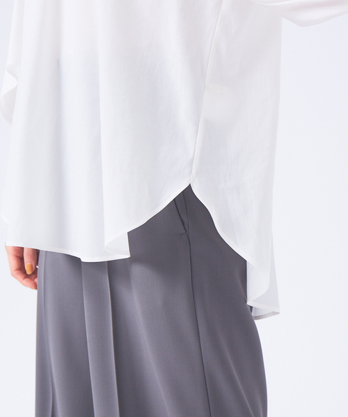 qualite（カリテ）の「フレアースリーブブラウス（シャツ/ブラウス・レディース・ホワイト/スミクロ・38）」の9枚目の写真