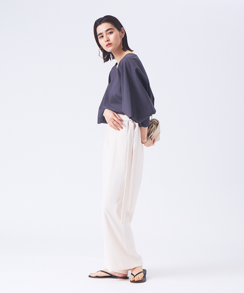 qualite（カリテ）の「フレアースリーブブラウス（シャツ/ブラウス・レディース・ホワイト/スミクロ・38）」の12枚目の写真