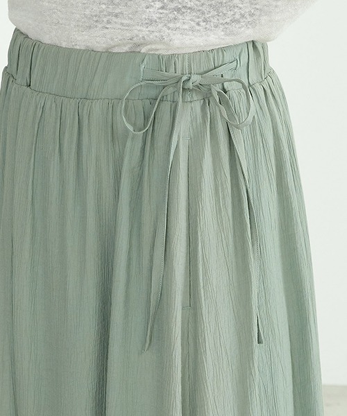 ONIGIRI（オニギリ）の「ワッシャー加工　ギャザースカート（スカート・レディース・チャコール/ベージュ/ターコイズブルー/イエロー・MEDIUM/LARGE）」の15枚目の写真