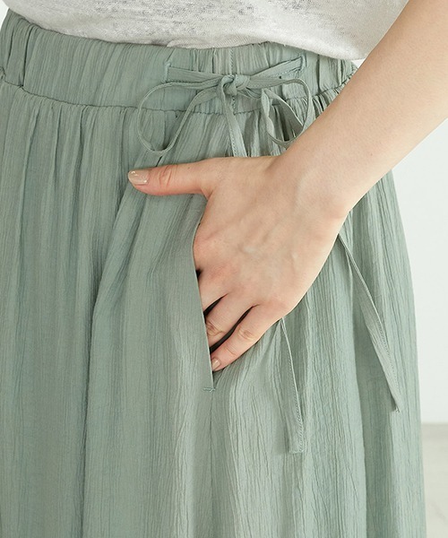 ONIGIRI（オニギリ）の「ワッシャー加工　ギャザースカート（スカート・レディース・チャコール/ベージュ/ターコイズブルー/イエロー・MEDIUM/LARGE）」の17枚目の写真