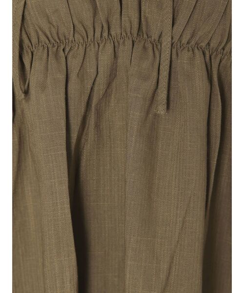 Ungrid（アングリッド）の「リネン混ギャザーブラウス（シャツ/ブラウス・レディース・ブラック/オフホワイト/モカ・FREE）」の7枚目の写真