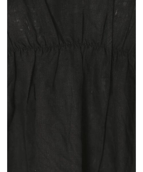 Ungrid（アングリッド）の「リネン混ギャザーブラウス（シャツ/ブラウス・レディース・ブラック/オフホワイト/モカ・FREE）」の15枚目の写真