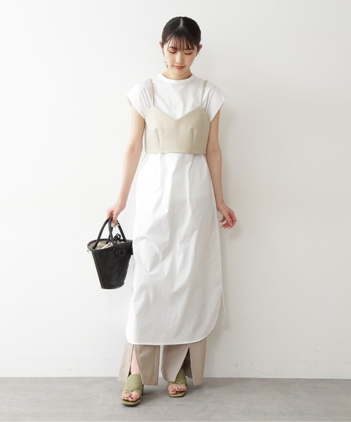 FREE'S MART（フリーズマート）の「フェイクレザービスチェ（シャツ/ブラウス・レディース・ホワイト/ブラック・FREE）」の13枚目の写真