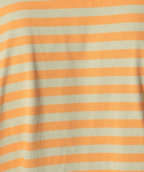 BAYFLOW(ベイフロー)の「WEB限定 ボーダーTEE S/S(Tシャツ/カットソー・メンズ・ベージュ/マルーン/ダークオレンジ/ライトブルー・LARGE/MEDIUM)」の8枚目の写真