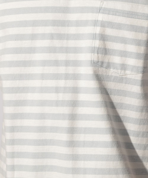 BAYFLOW(ベイフロー)の「WEB限定 ボーダーTEE S/S(Tシャツ/カットソー・メンズ・ベージュ/マルーン/ダークオレンジ/ライトブルー・LARGE/MEDIUM)」の11枚目の写真