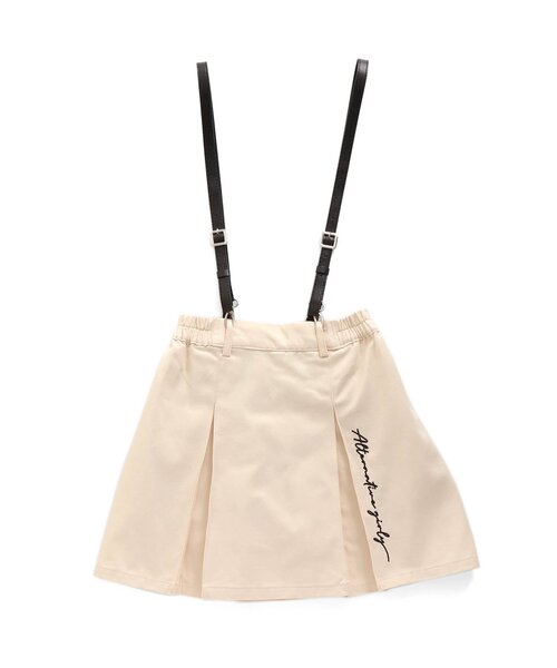 algy（アルジー）の「合皮サス付きスカパン（スカート・キッズ・ミント/アイボリー/チェック・X-SMALL/XX-SMALL/SMALL/MEDIUM）」の7枚目の写真