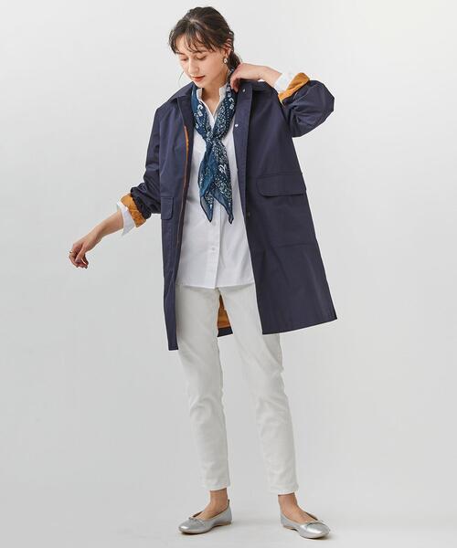 coen（コーエン）の「マルチWAYビッグバンダナストール（ストール/ショール・レディース・ライトグレー/ネイビー/クリーム/ライトピンク・FREE）」の18枚目の写真