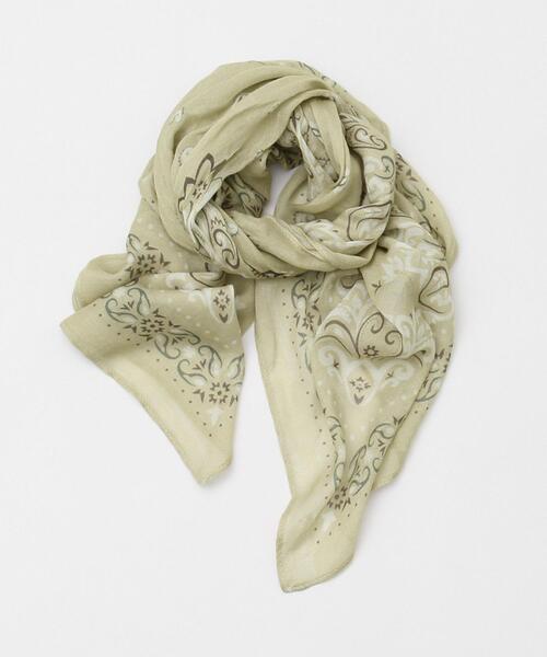 coen（コーエン）の「マルチWAYビッグバンダナストール（ストール/ショール・レディース・ライトグレー/ネイビー/クリーム/ライトピンク・FREE）」の21枚目の写真