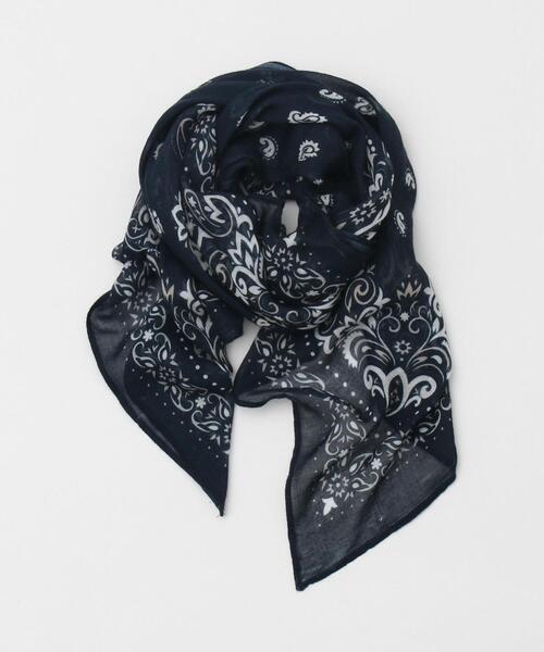 coen（コーエン）の「マルチWAYビッグバンダナストール（ストール/ショール・レディース・ライトグレー/ネイビー/クリーム/ライトピンク・FREE）」の22枚目の写真