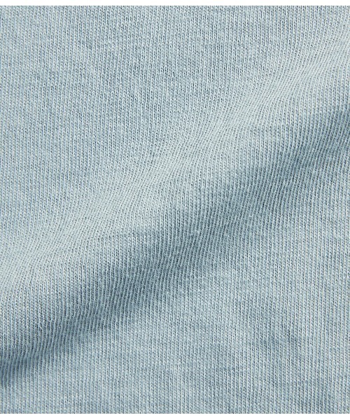 SIPULI（シプリ）の「American Sea Island Cotton 吊り編みTシャツ（Tシャツ/カットソー・レディース・ホワイト/サックスブルー/ライトグレー・2）」の10枚目の写真