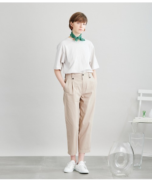 SIPULI（シプリ）の「American Sea Island Cotton 吊り編みTシャツ（Tシャツ/カットソー・レディース・ホワイト/サックスブルー/ライトグレー・2）」の21枚目の写真