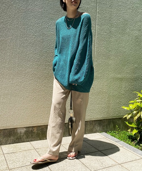 DouDou（ドゥドゥ）の「サテンイージーセンプレパンツ2（その他パンツ・レディース・オレンジ/ベージュ/グリーン・FREE）」の21枚目の写真