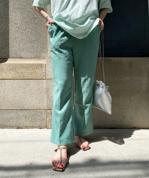 DouDou（ドゥドゥ）の「サテンイージーセンプレパンツ2（その他パンツ・レディース・オレンジ/ベージュ/グリーン・FREE）」の22枚目の写真