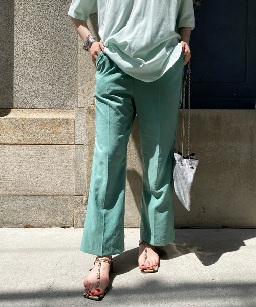 DouDou（ドゥドゥ）の「サテンイージーセンプレパンツ2（その他パンツ・レディース・オレンジ/ベージュ/グリーン・FREE）」の16枚目の写真