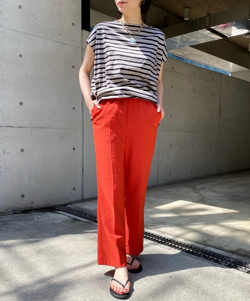 DouDou（ドゥドゥ）の「サテンイージーセンプレパンツ2（その他パンツ・レディース・オレンジ/ベージュ/グリーン・FREE）」の19枚目の写真