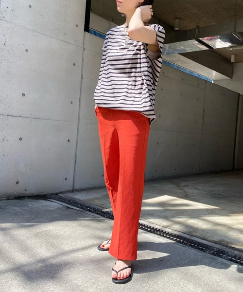 DouDou（ドゥドゥ）の「サテンイージーセンプレパンツ2（その他パンツ・レディース・オレンジ/ベージュ/グリーン・FREE）」の10枚目の写真