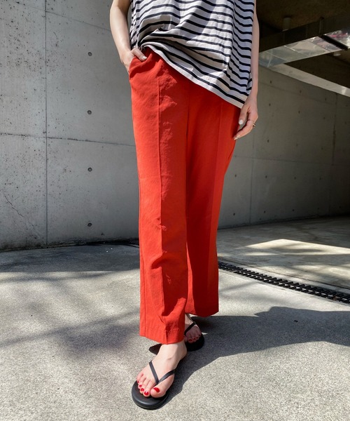 DouDou（ドゥドゥ）の「サテンイージーセンプレパンツ2（その他パンツ・レディース・オレンジ/ベージュ/グリーン・FREE）」の14枚目の写真