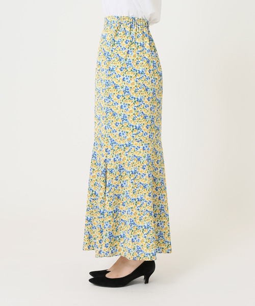 JOURNAL STANDARD（ジャーナルスタンダード）の「フラワープリントマーメイドスカート◆（スカート・レディース・パープル/ブルー・38/36）」の10枚目の写真