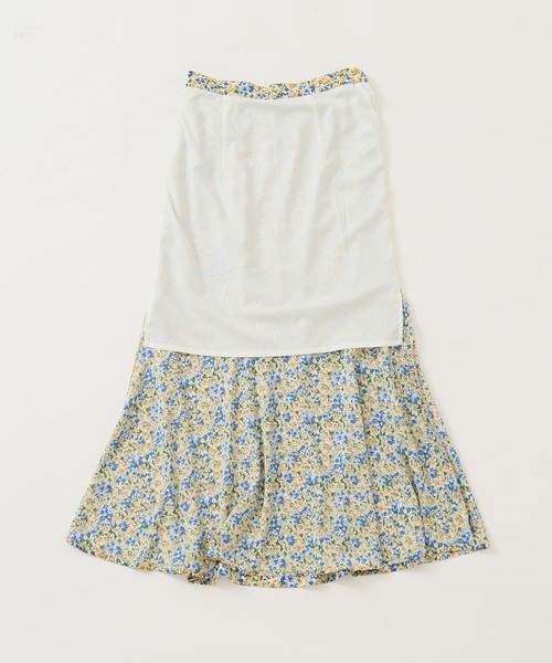 JOURNAL STANDARD（ジャーナルスタンダード）の「フラワープリントマーメイドスカート◆（スカート・レディース・パープル/ブルー・38/36）」の11枚目の写真