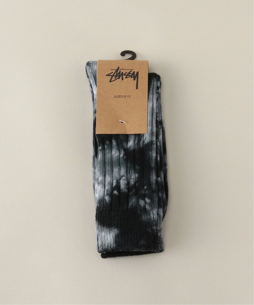 STUSSY(ステューシー)の「【STUSSY / ステューシー】 Dyed Ribbed Crew Socks(ソックス/靴下・メンズ・チャコールグレー/イエロー/グリーン・FREE)」の2枚目の写真