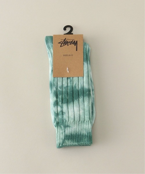 STUSSY(ステューシー)の「【STUSSY / ステューシー】 Dyed Ribbed Crew Socks(ソックス/靴下・メンズ・チャコールグレー/イエロー/グリーン・FREE)」の3枚目の写真