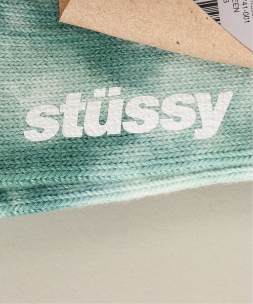 STUSSY(ステューシー)の「【STUSSY / ステューシー】 Dyed Ribbed Crew Socks(ソックス/靴下・メンズ・チャコールグレー/イエロー/グリーン・FREE)」の4枚目の写真