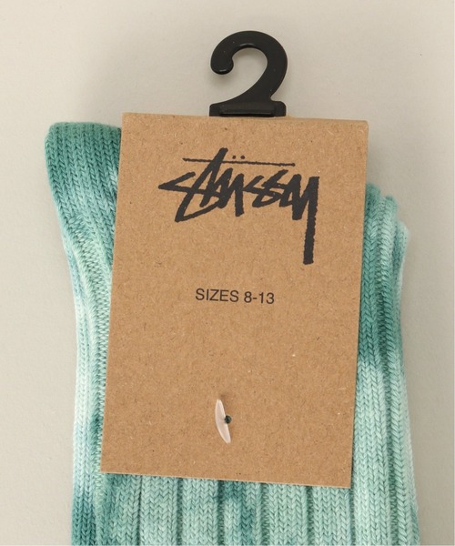 STUSSY(ステューシー)の「【STUSSY / ステューシー】 Dyed Ribbed Crew Socks(ソックス/靴下・メンズ・チャコールグレー/イエロー/グリーン・FREE)」の5枚目の写真