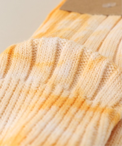 STUSSY(ステューシー)の「【STUSSY / ステューシー】 Dyed Ribbed Crew Socks(ソックス/靴下・メンズ・チャコールグレー/イエロー/グリーン・FREE)」の8枚目の写真