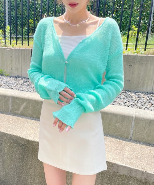 at12:03（アットイチニーゼロサン）の「ハイウエスト台形スカパン（スカート・レディース・ブラック/イエロー/ブルー/アイボリー・M）」の5枚目の写真