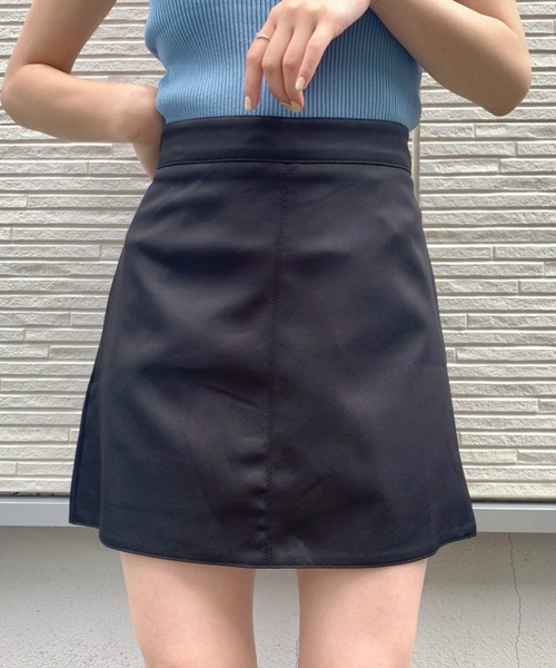 at12:03（アットイチニーゼロサン）の「ハイウエスト台形スカパン（スカート・レディース・ブラック/イエロー/ブルー/アイボリー・M）」の20枚目の写真