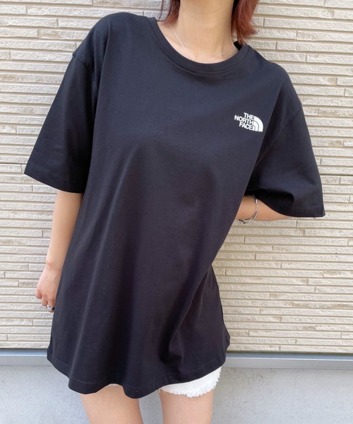 THE NORTH FACE(ザノースフェイス)の「【THE NORTH FACE(ザ・ノースフェイス)】/ COTTON STRETCH S/S R/TEE(Tシャツ/カットソー・レディース・ホワイト/ブラック/ネイビー/チャコール・M/L/XL)」の2枚目の写真