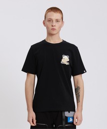 HIPANDA ハイパンダ メンズ 絆創膏 ワンポイントプリント 半袖Tシャツ