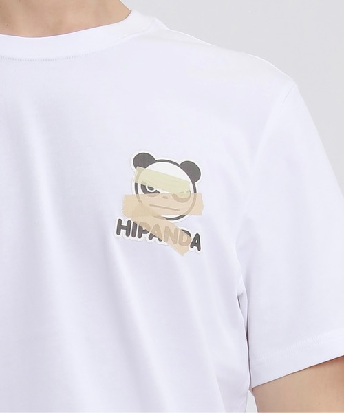 HIPANDA(ハイパンダ)の「HIPANDA ハイパンダ メンズ 絆創膏 ワンポイントプリント 半袖Tシャツ(Tシャツ/カットソー・メンズ・ブラック/アーミー/ホワイト・MEDIUM/X-LARGE/SMALL/XX-LARGE/LARGE)」の7枚目の写真
