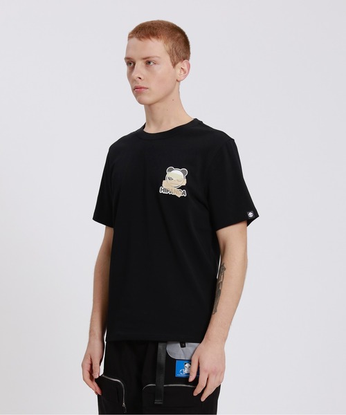 HIPANDA(ハイパンダ)の「HIPANDA ハイパンダ メンズ 絆創膏 ワンポイントプリント 半袖Tシャツ(Tシャツ/カットソー・メンズ・ブラック/アーミー/ホワイト・MEDIUM/X-LARGE/SMALL/XX-LARGE/LARGE)」の6枚目の写真