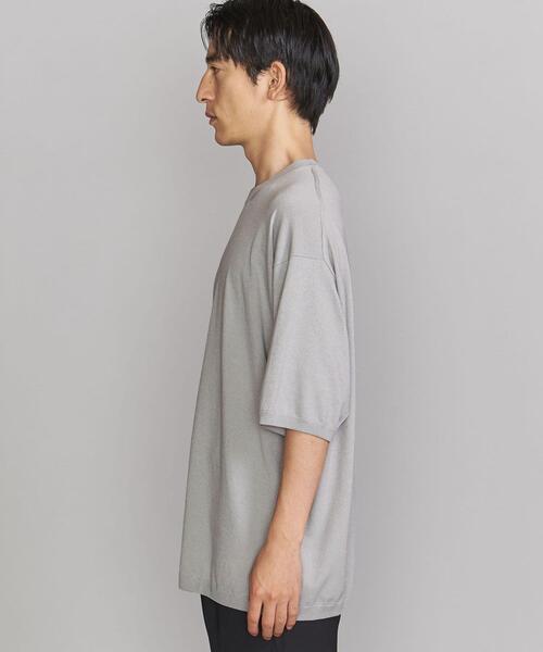 BEAUTY&YOUTH UNITED ARROWS(ビューティーアンドユースユナイテッドアローズ)の「BY オーバーサイズド ニットTシャツ(ニット/セーター・メンズ・ライトグレー/ダークグリーン/ベージュ・SMALL/MEDIUM/LARGE/X-LARGE)」の5枚目の写真