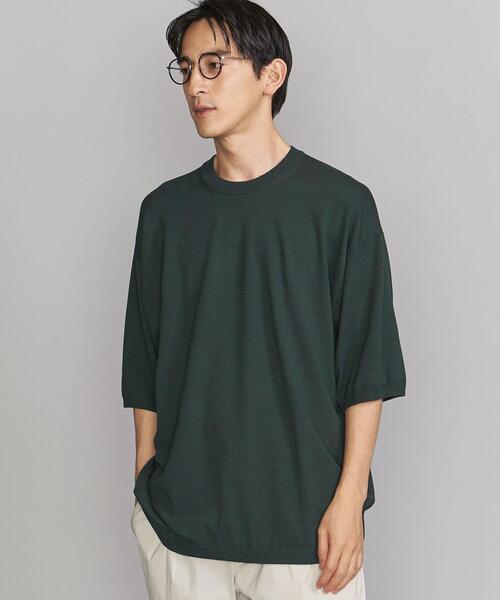 BEAUTY&YOUTH UNITED ARROWS(ビューティーアンドユースユナイテッドアローズ)の「BY オーバーサイズド ニットTシャツ(ニット/セーター・メンズ・ライトグレー/ダークグリーン/ベージュ・SMALL/MEDIUM/LARGE/X-LARGE)」の11枚目の写真
