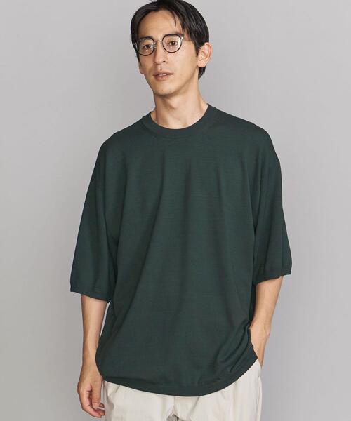 BEAUTY&YOUTH UNITED ARROWS(ビューティーアンドユースユナイテッドアローズ)の「BY オーバーサイズド ニットTシャツ(ニット/セーター・メンズ・ライトグレー/ダークグリーン/ベージュ・SMALL/MEDIUM/LARGE/X-LARGE)」の12枚目の写真